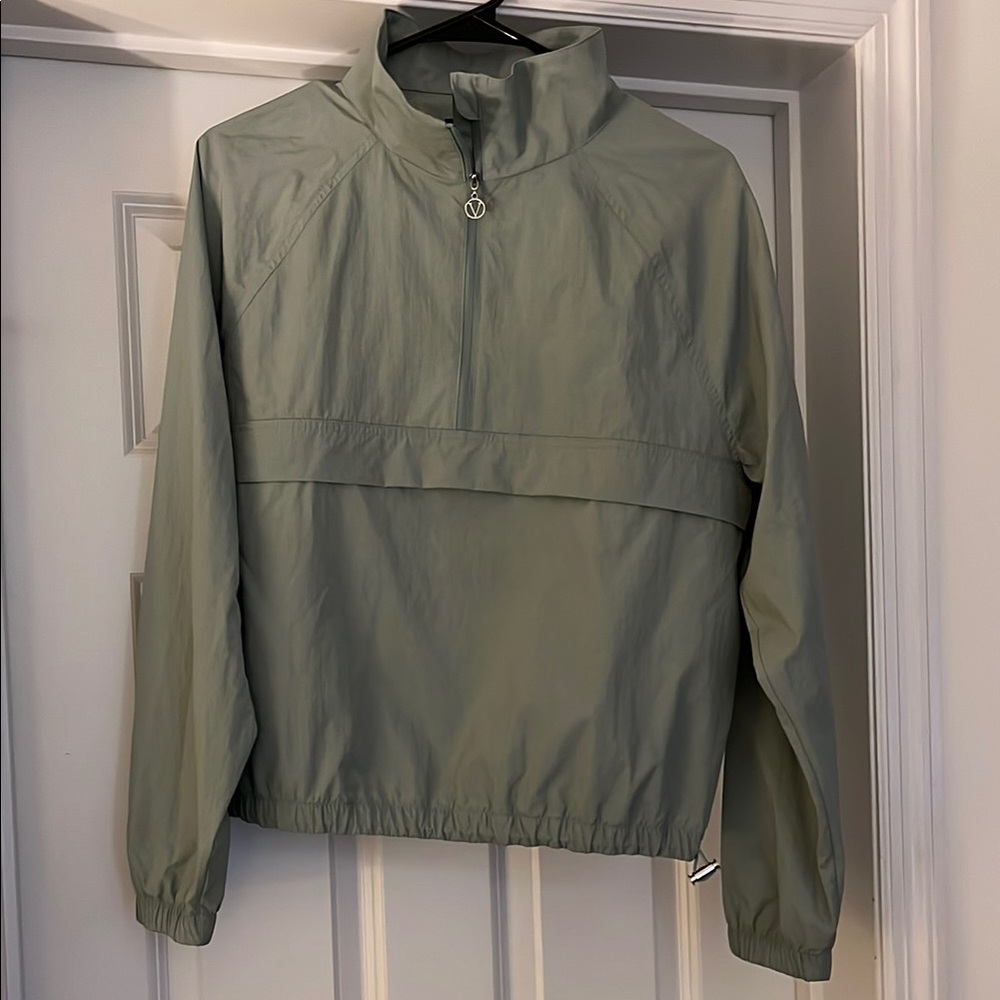 Victoria's Secret green 3/4 Windbreaker Jacket. Size Medium